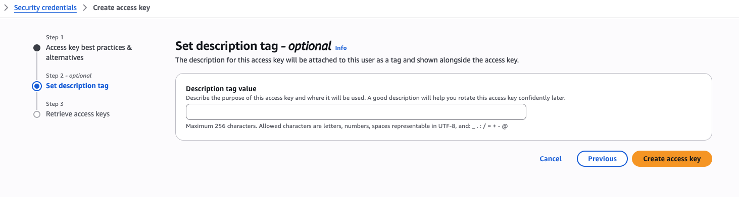 New Access Key Created