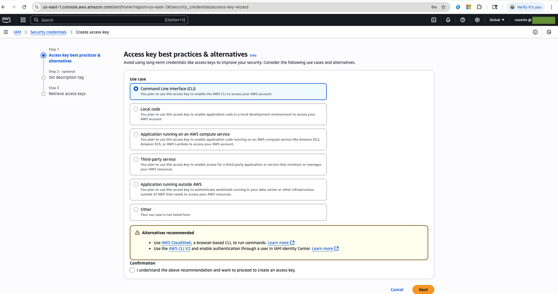 Access Key Options